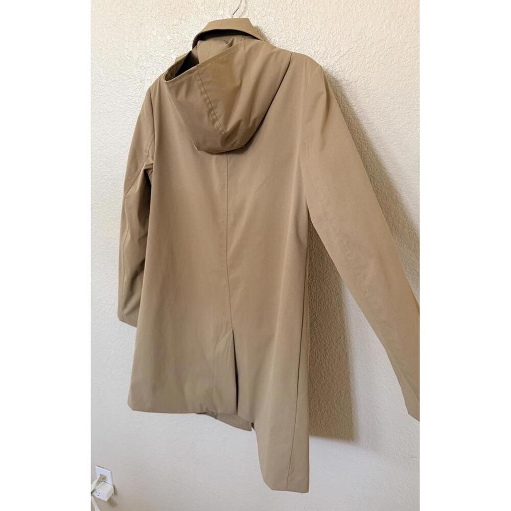 New Lauren Ralph Lauren Crested Hooded Coat In Birch Tan Size L $220 - Picture 9 of 12
